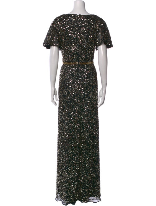 Mac Duggal V-Neck Long Dress