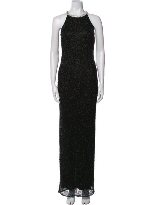 Mac Duggal Crew Neck Long Dress