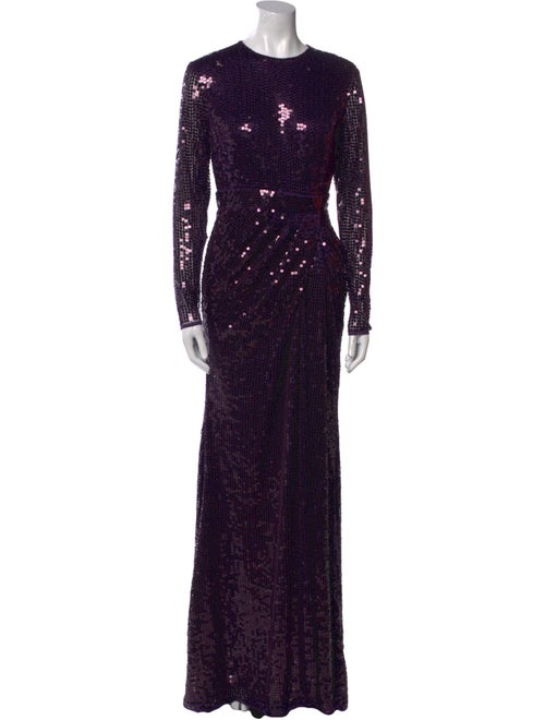 Mac Duggal Crew Neck Long Dress