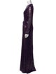 Mac Duggal Crew Neck Long Dress
