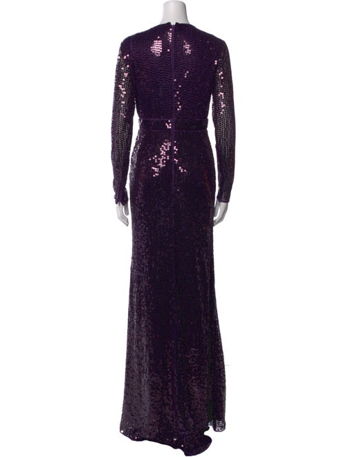 Mac Duggal Crew Neck Long Dress