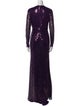 Mac Duggal Crew Neck Long Dress