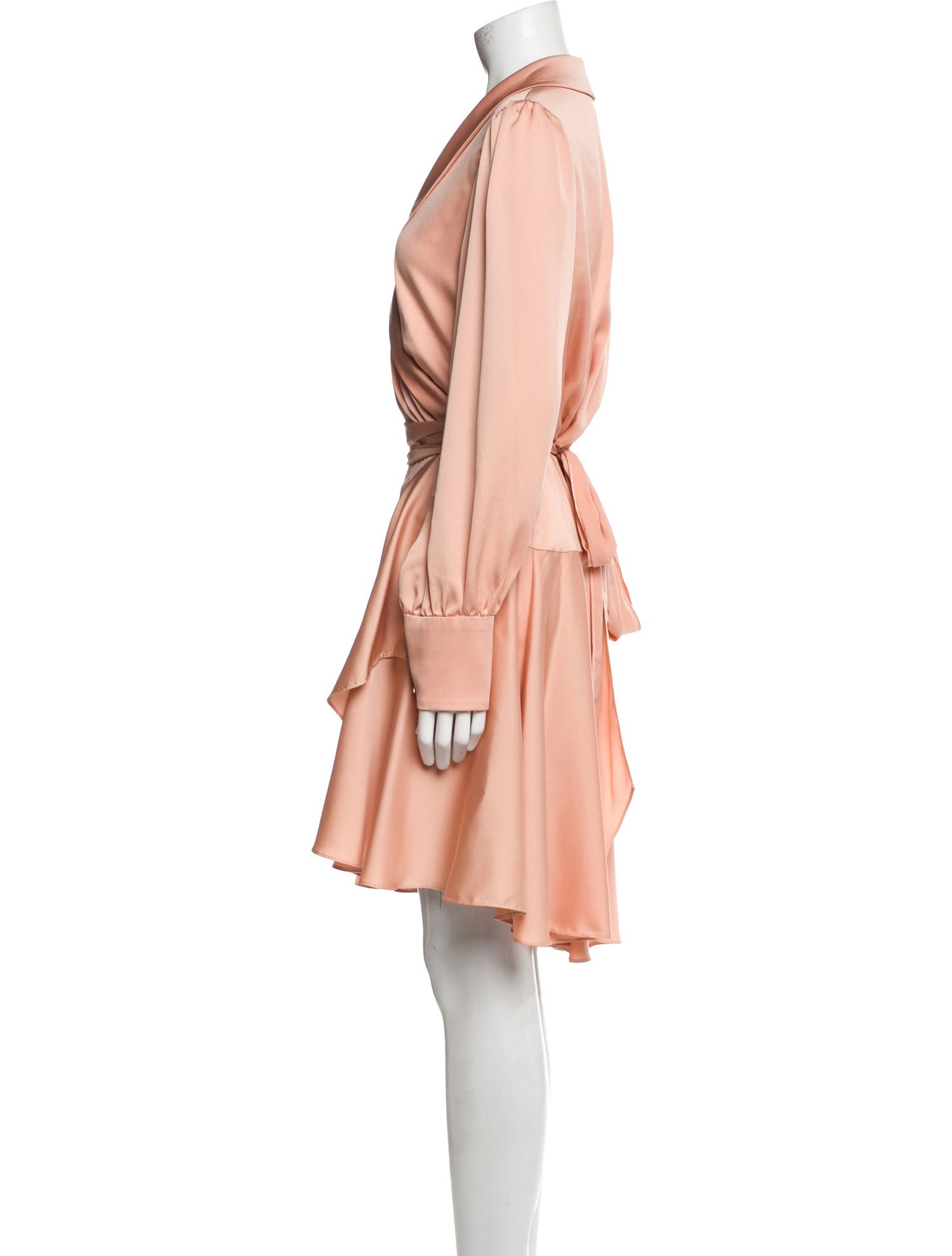 Mac Duggal V-Neck Knee-Length Dress