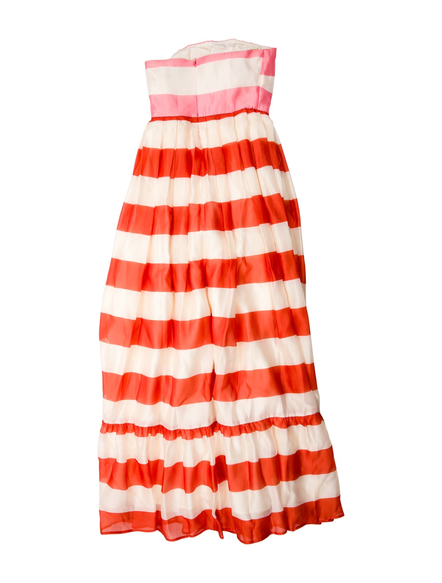 Mac Duggal Striped Long Dress