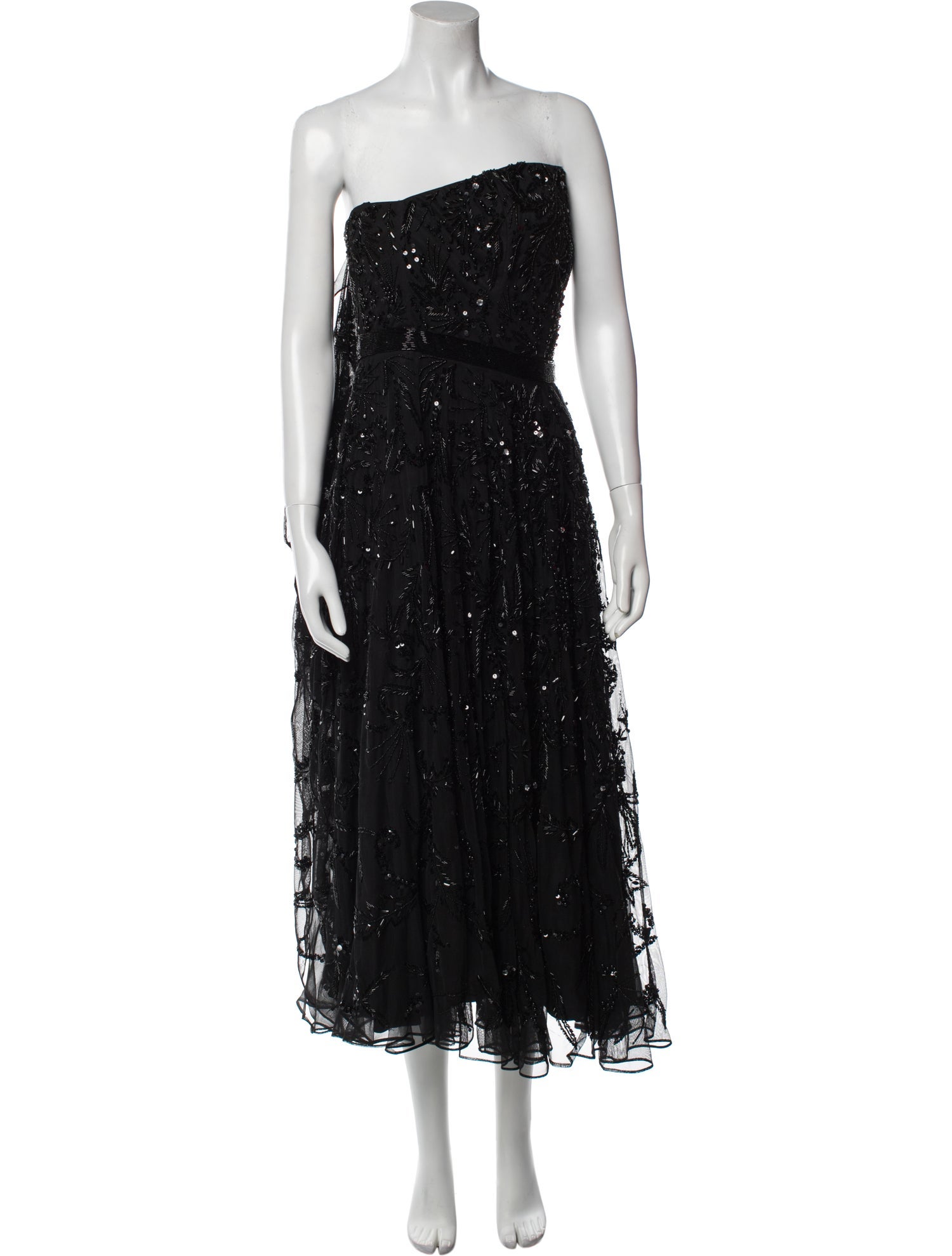 Mac Duggal Strapless Midi Length Dress w/ Tags