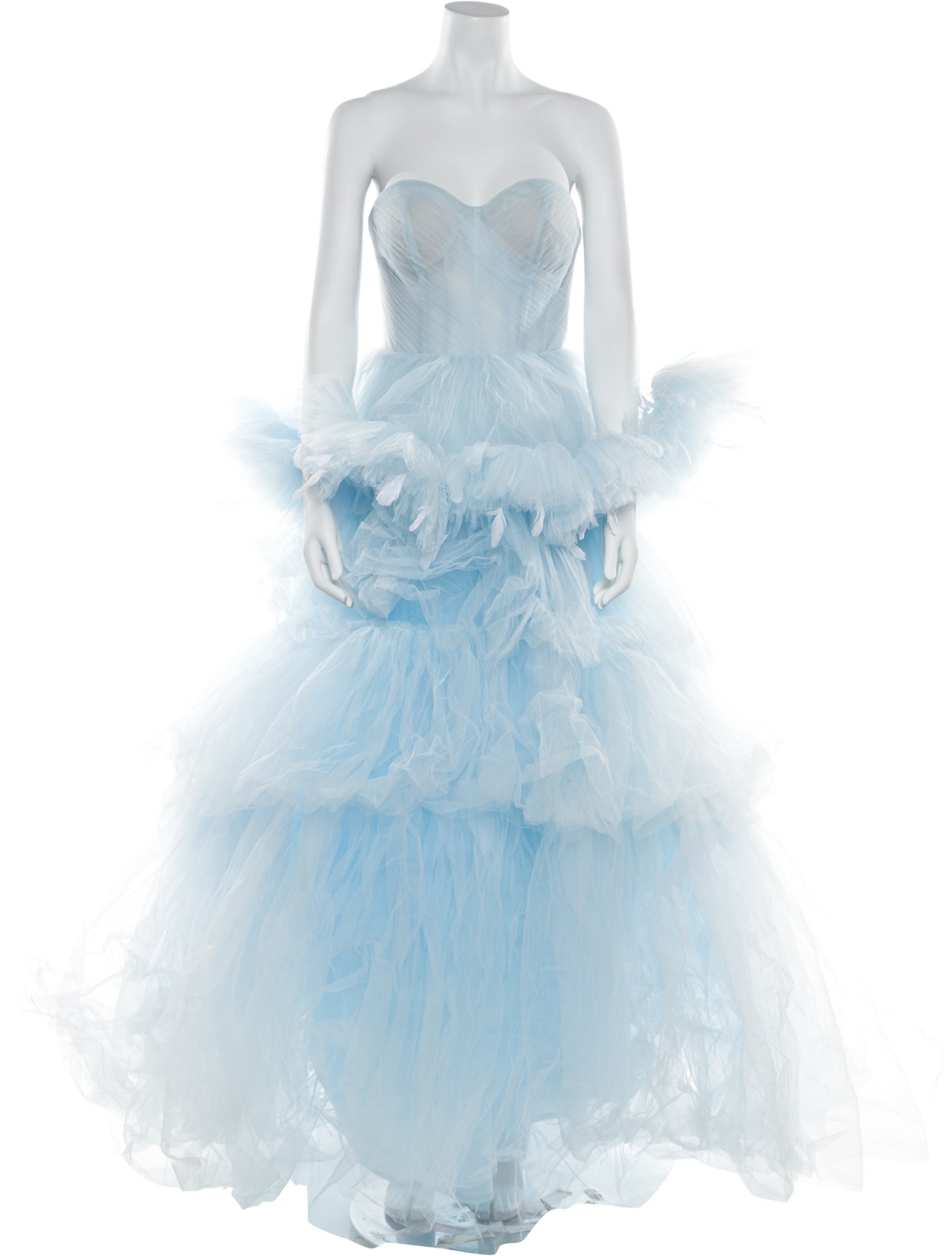 Mac Duggal Strapless Long Dress