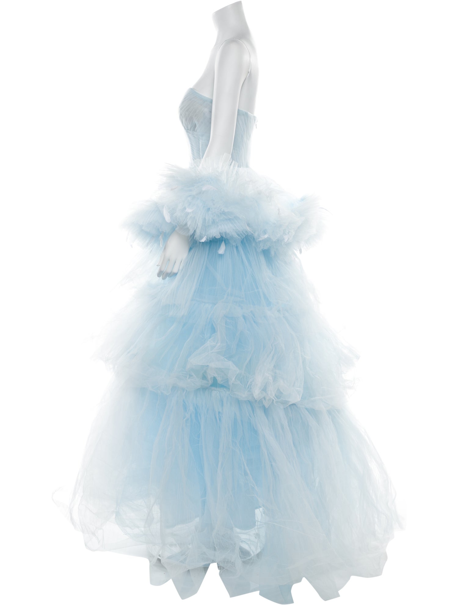 Mac Duggal Strapless Long Dress