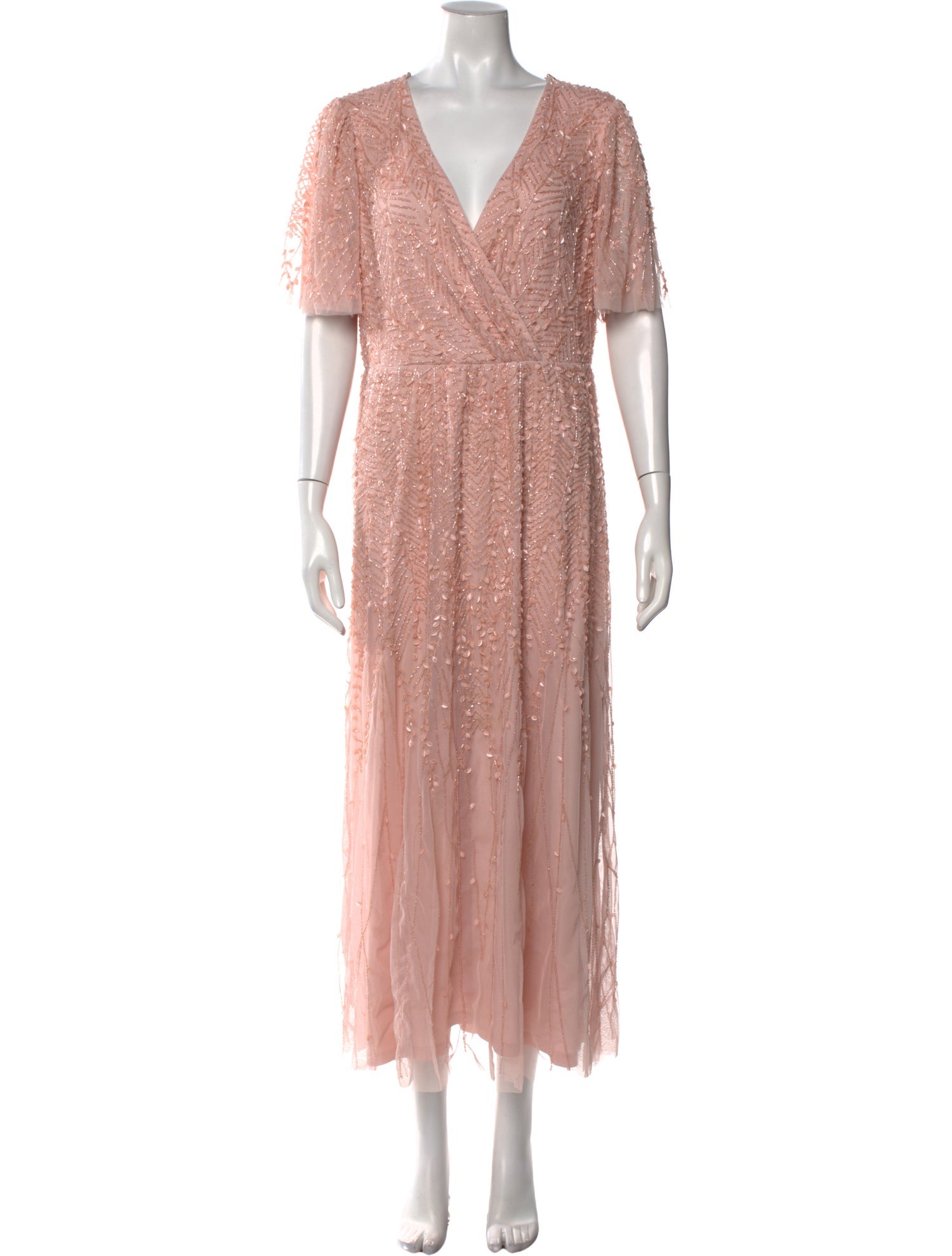 Mac Duggal V-Neck Long Dress w/ Tags