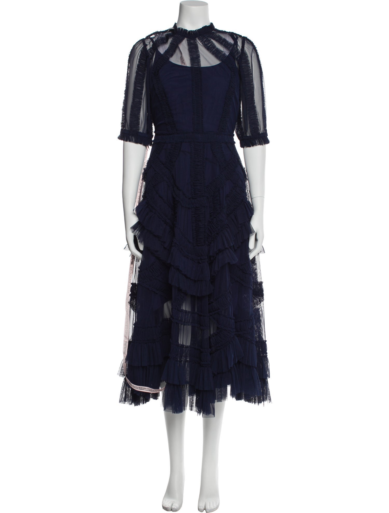 Mac Duggal Mock Neck Long Dress w/ Tags