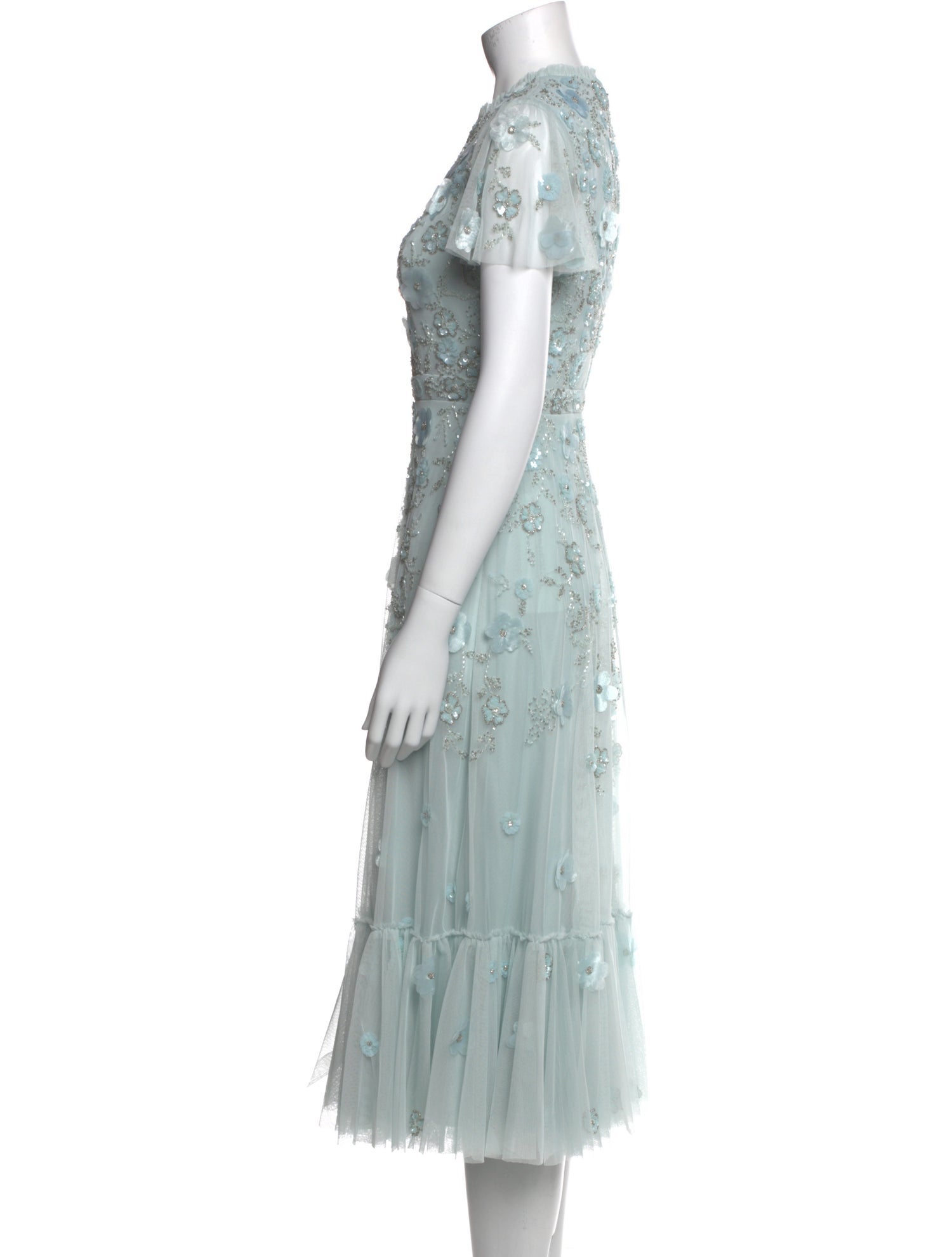 Mac Duggal Lace Pattern Long Dress