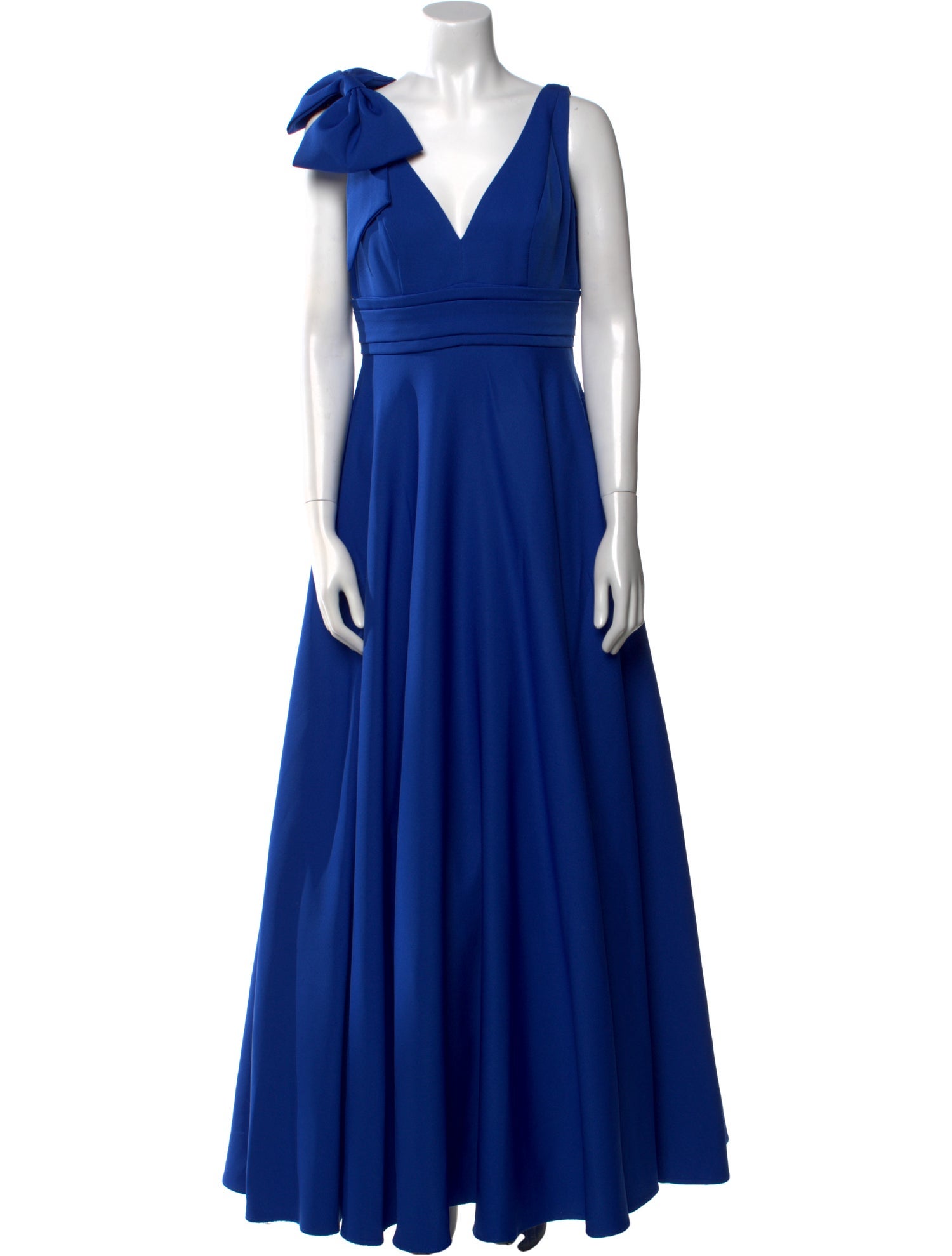 Mac Duggal V-Neck Long Dress