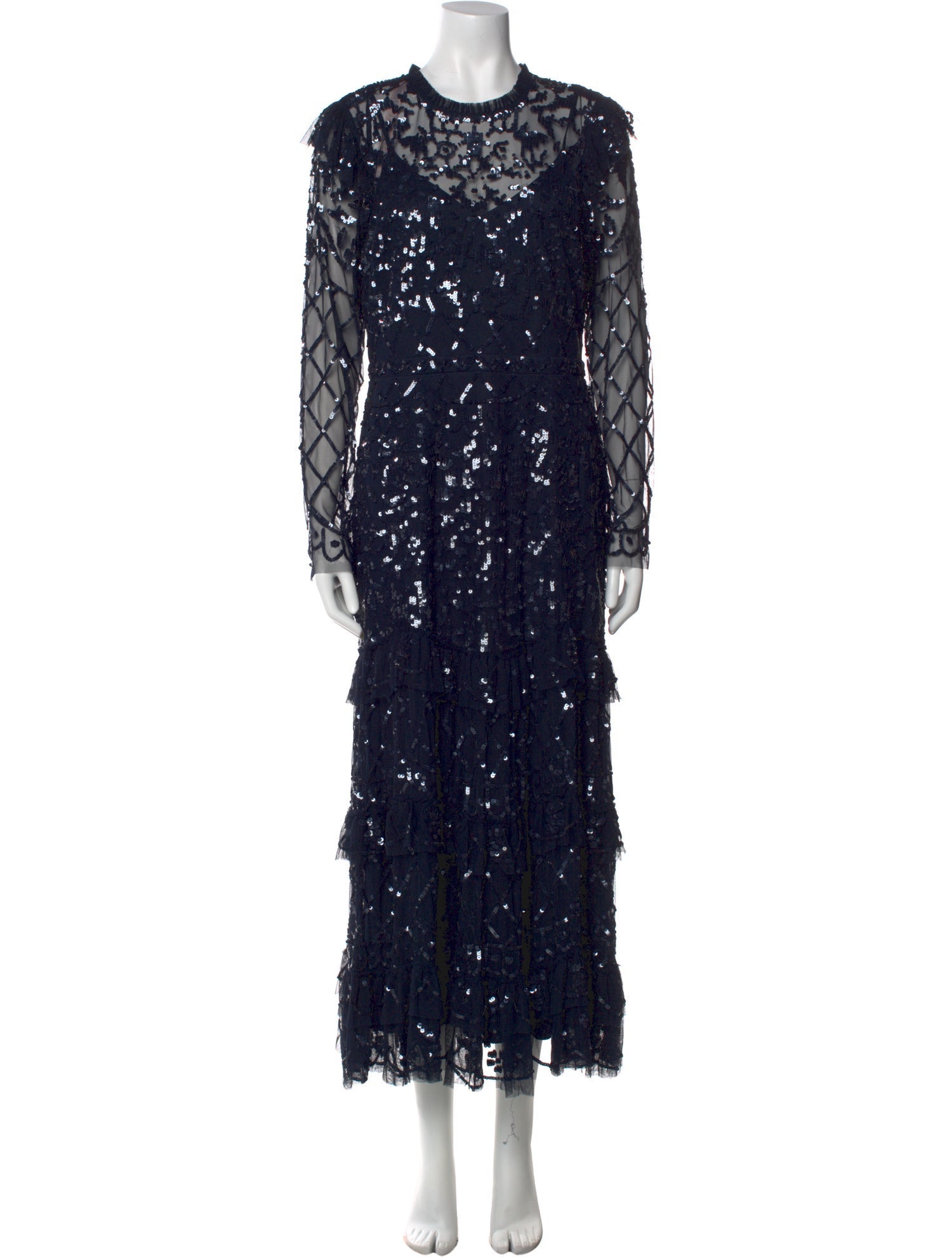 Mac Duggal Printed Long Dress