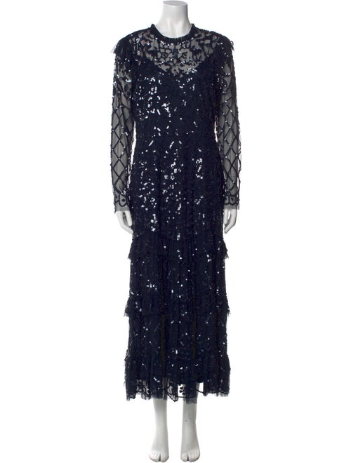 Mac Duggal Printed Long Dress