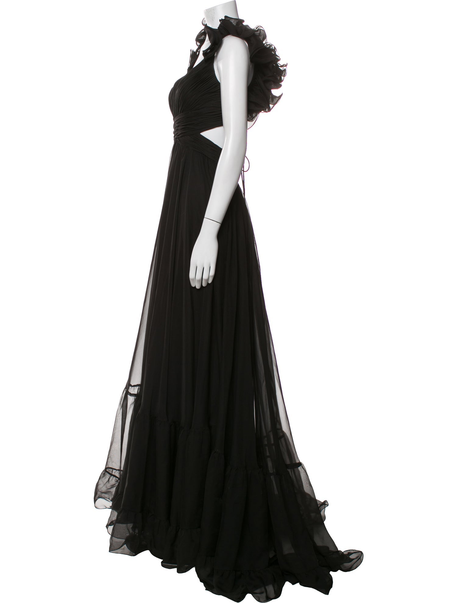 Mac Duggal V-Neck Long Dress
