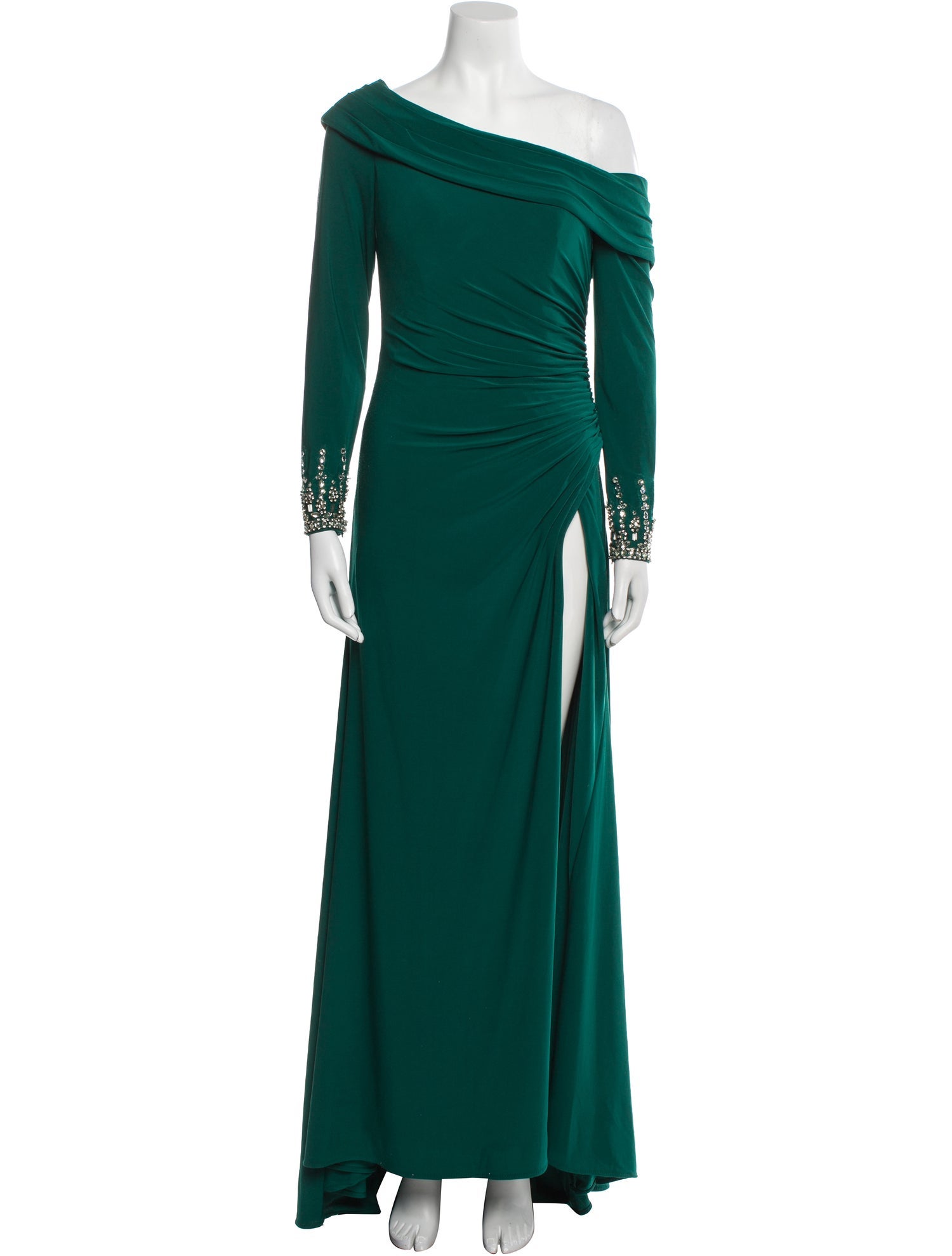 Mac Duggal One-Shoulder Long Dress