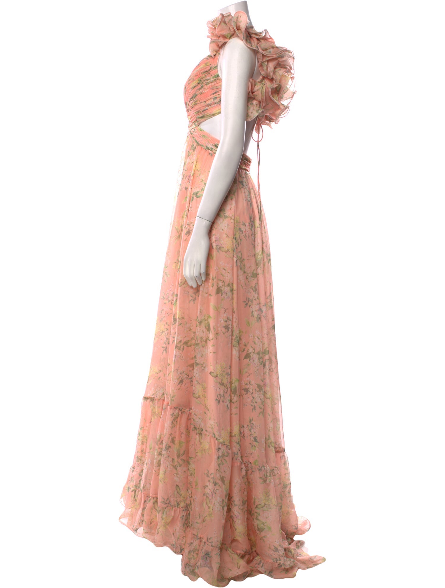 Mac Duggal Floral Print Knee-Length Dress