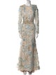 Mac Duggal Lace Pattern Long Dress