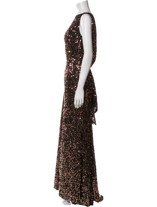 Mac Duggal Bateau Neckline Long Dress