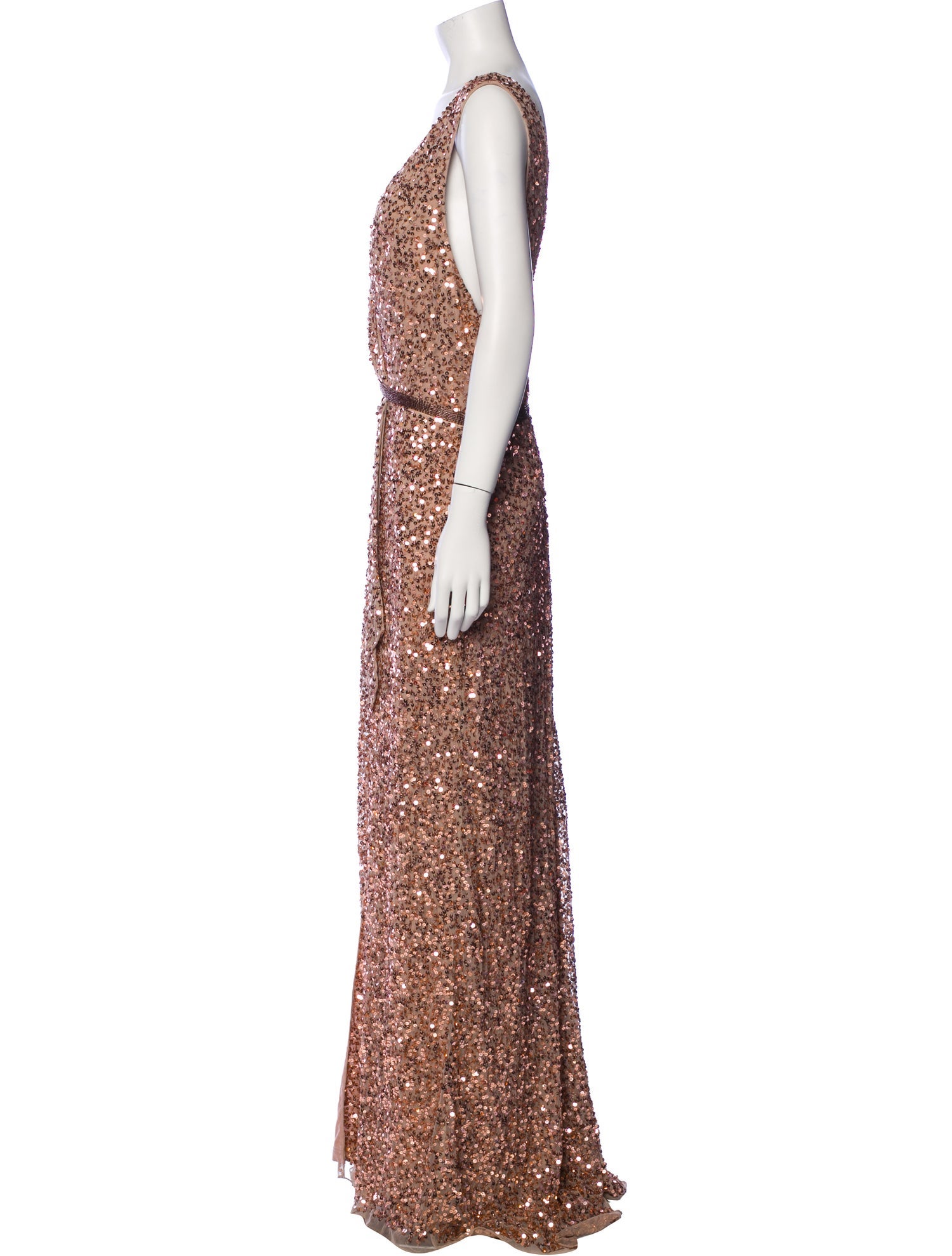 Mac Duggal Printed Long Dress w/ Tags