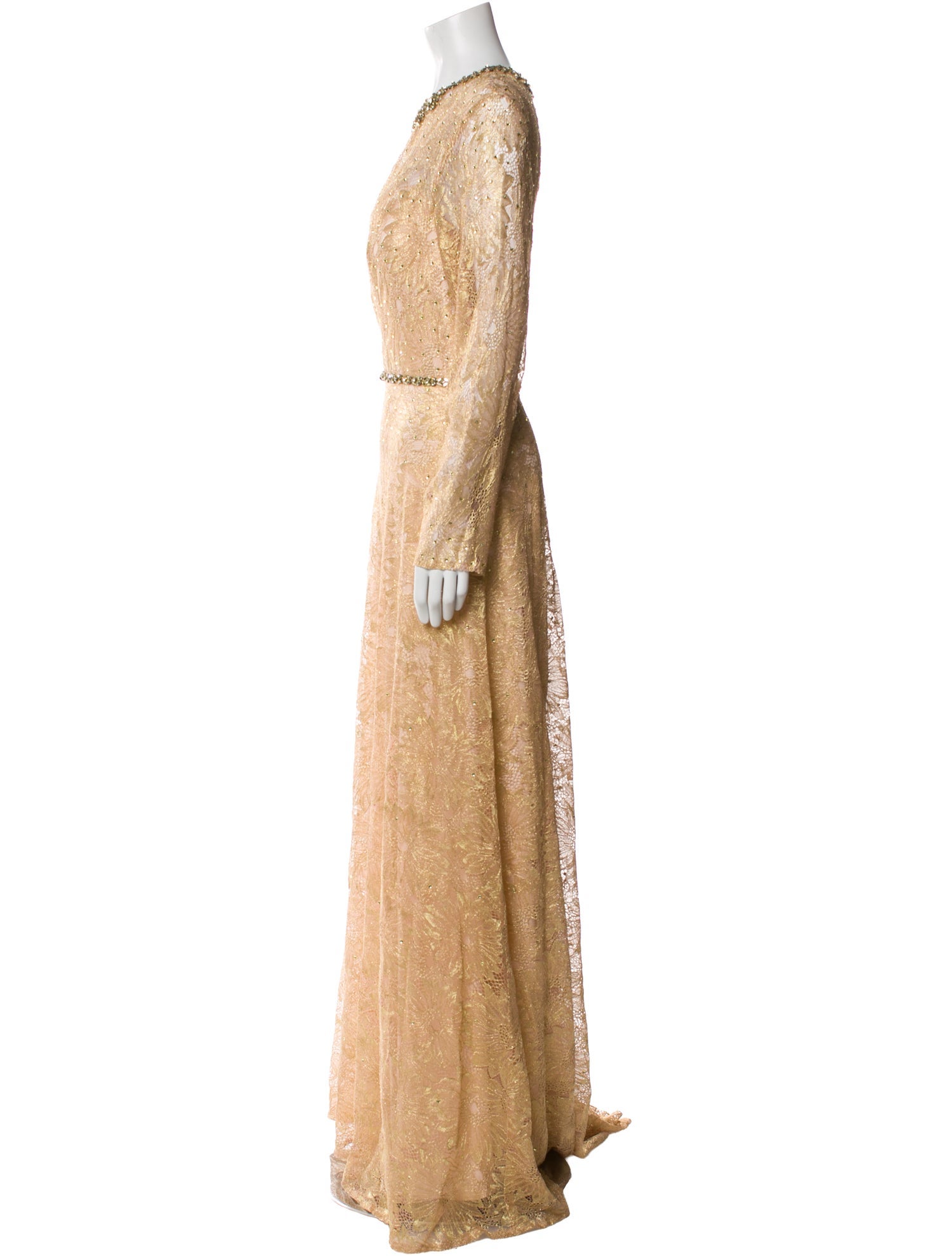 Mac Duggal Crew Neck Long Dress w/ Tags