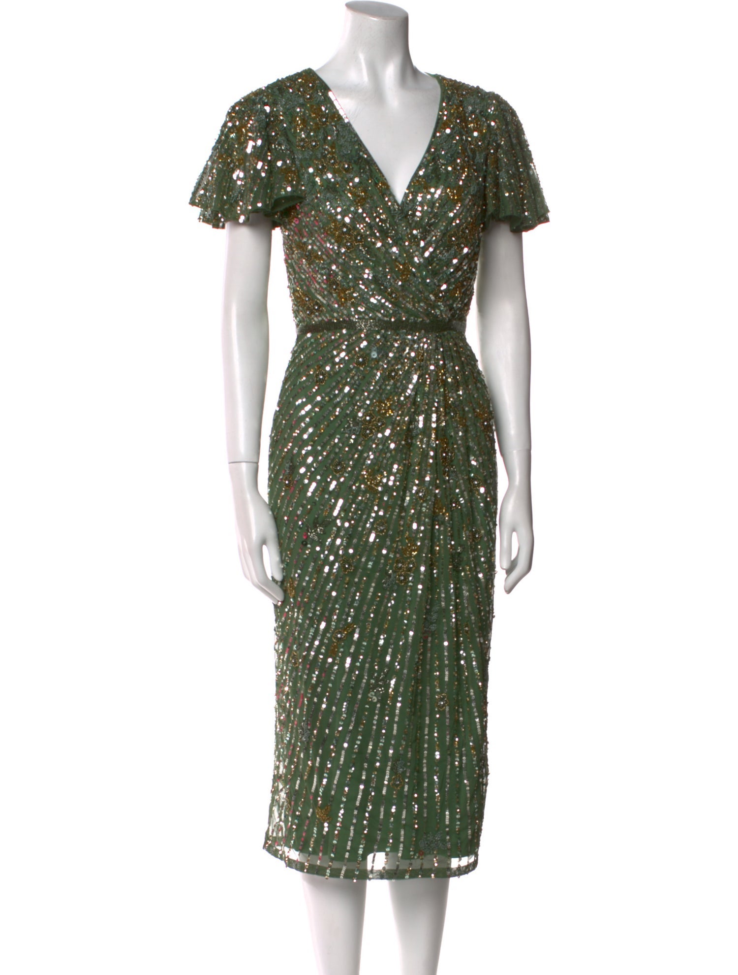 Mac Duggal V-Neck Long Dress w/ Tags