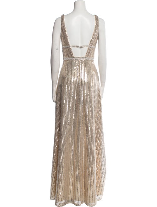 Mac Duggal V-Neck Long Dress