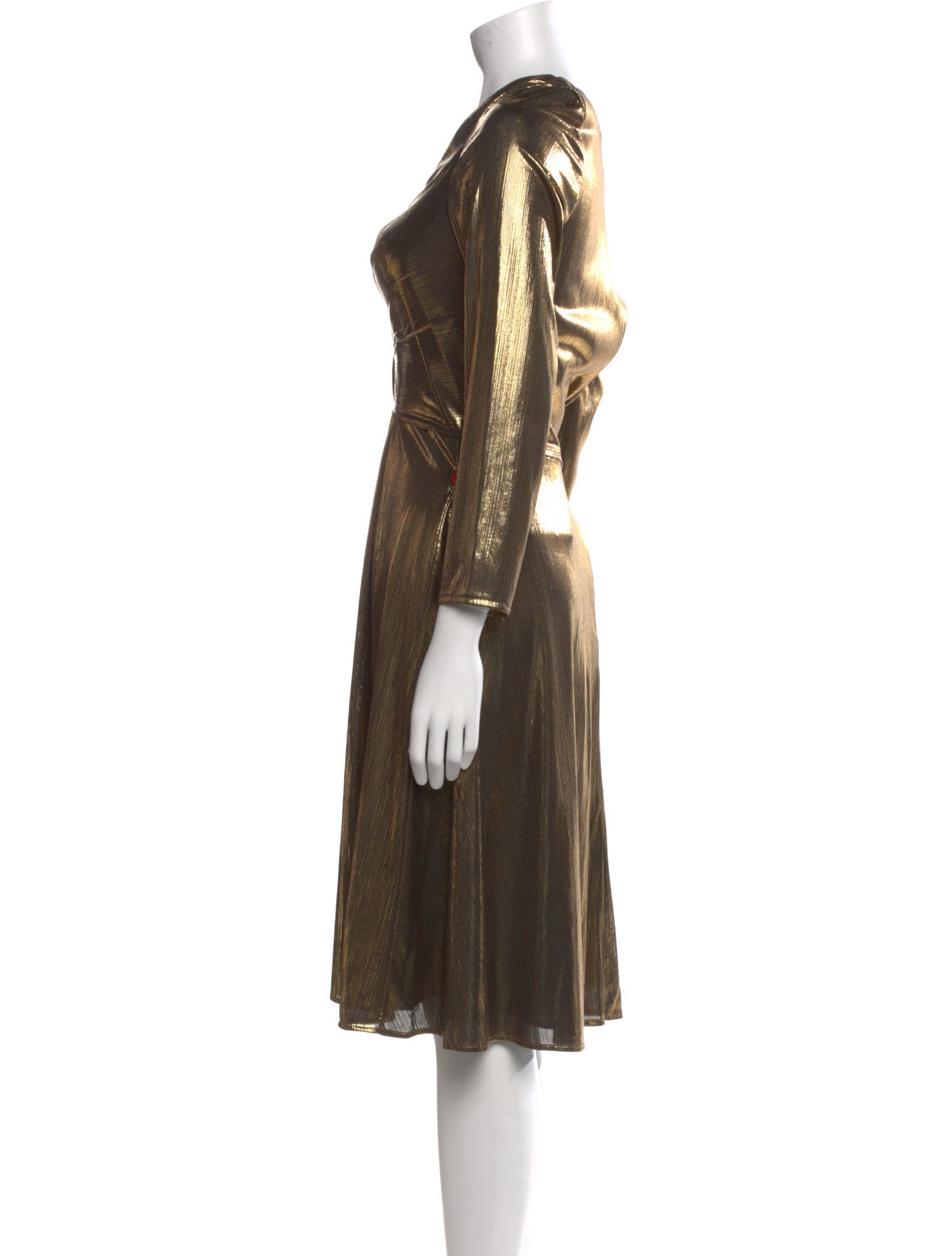 Mac Duggal V-Neck Midi Length Dress w/ Tags