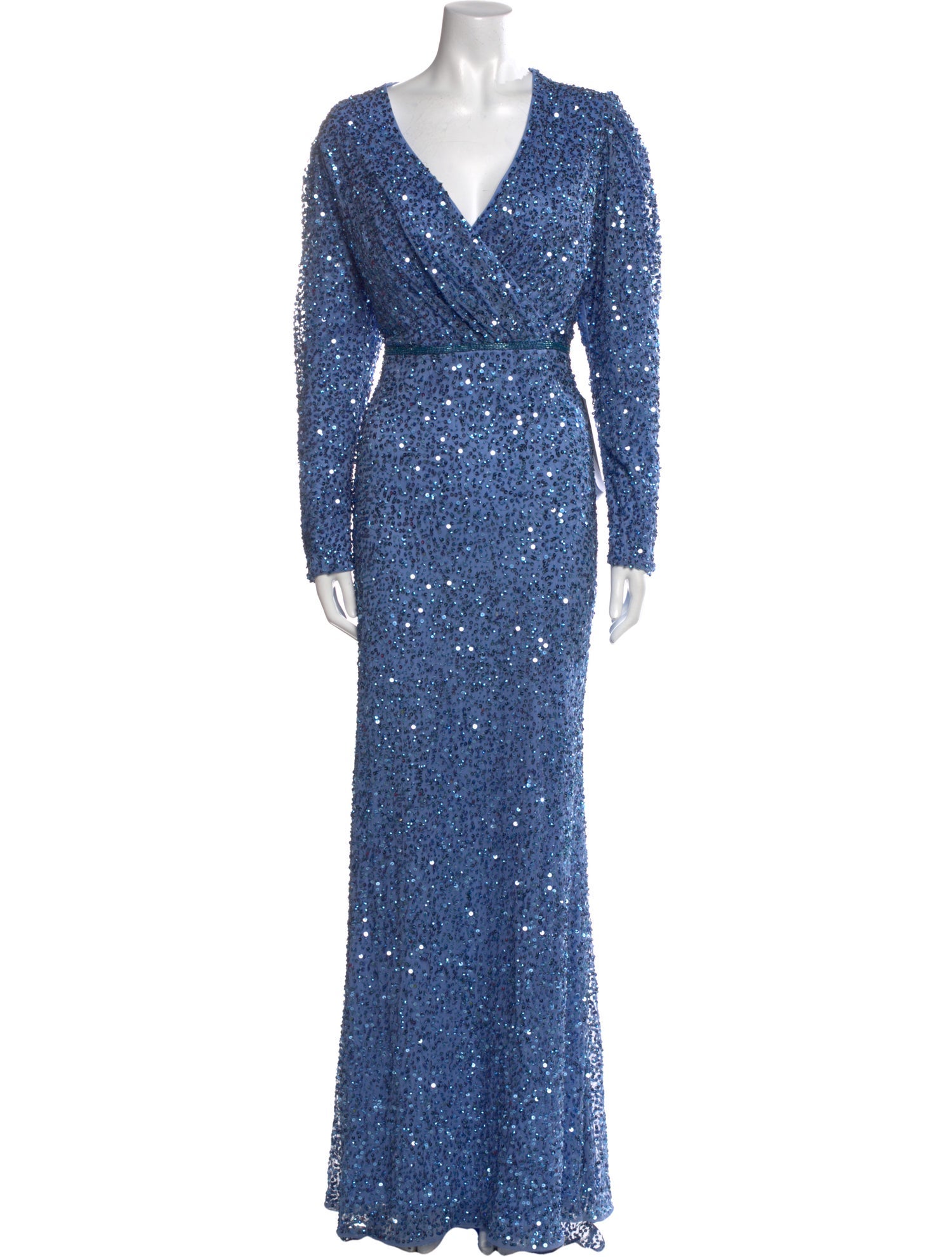 Mac Duggal V-Neck Long Dress w/ Tags