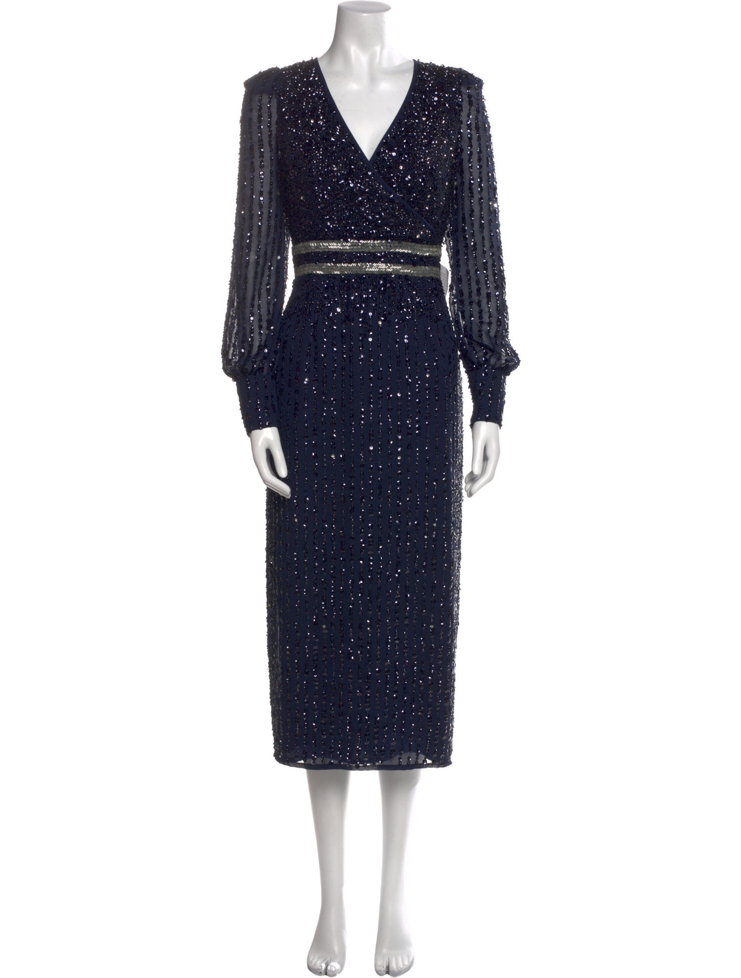 Mac Duggal V-Neck Long Dress w/ Tags