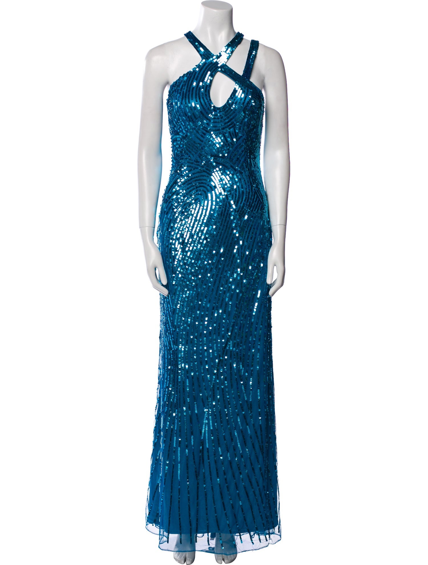 Mac Duggal Halterneck Long Dress