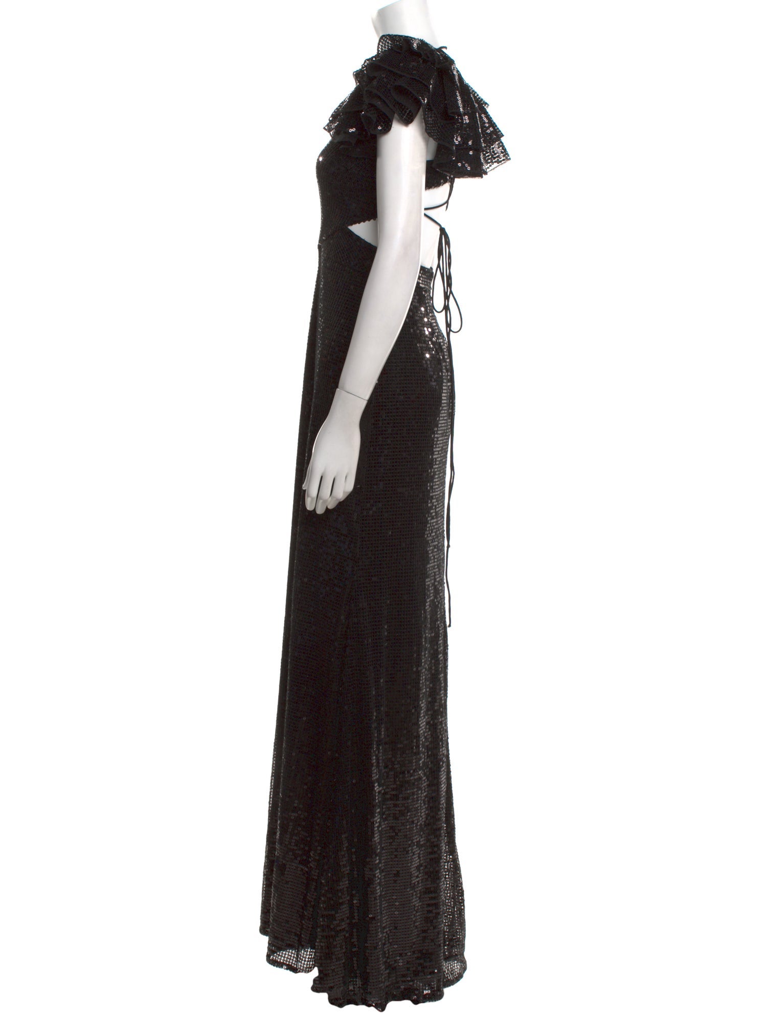 Mac Duggal V-Neck Long Dress