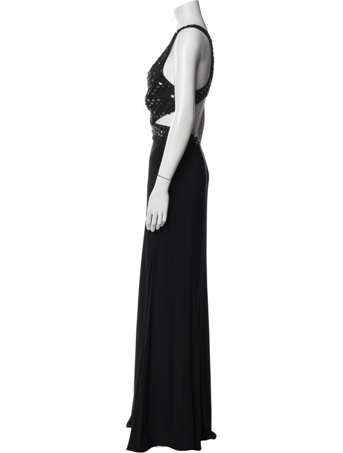 Mac Duggal V-Neck Long Dress
