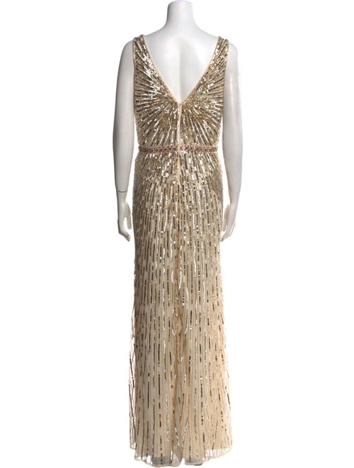 Mac Duggal Printed Long Dress