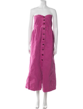 Mac Duggal Strapless Midi Length Dress