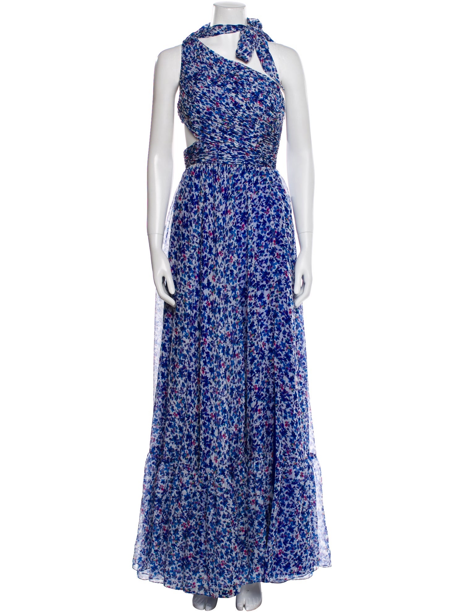 Mac Duggal Floral Print Long Dress w/ Tags