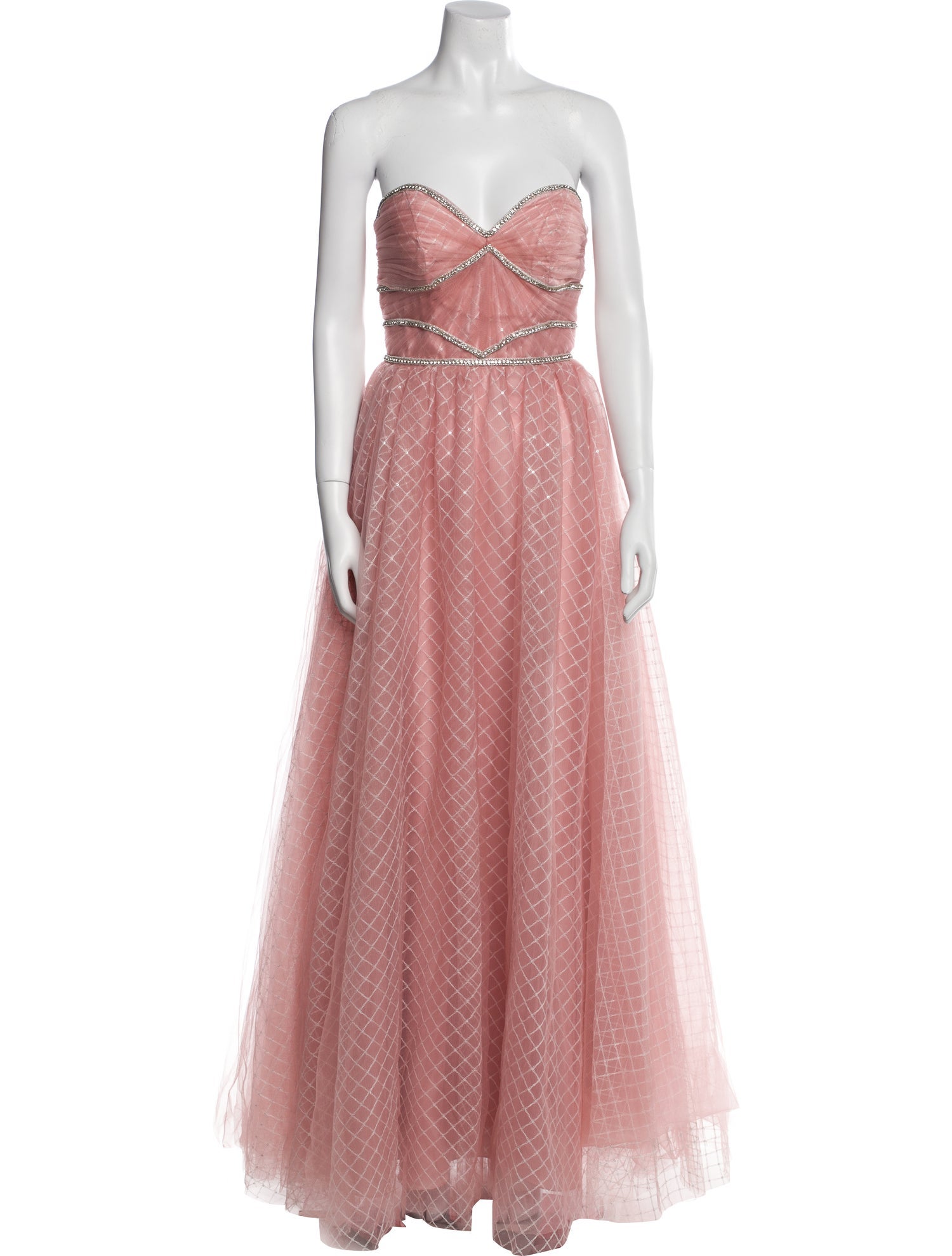 Mac Duggal Strapless Long Dress