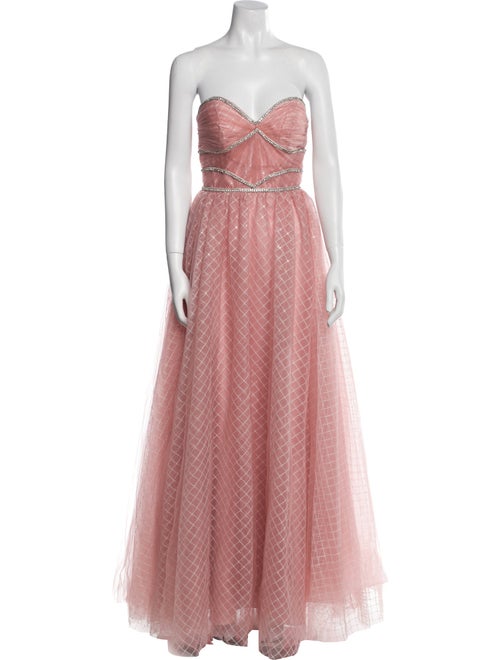 Mac Duggal Strapless Long Dress