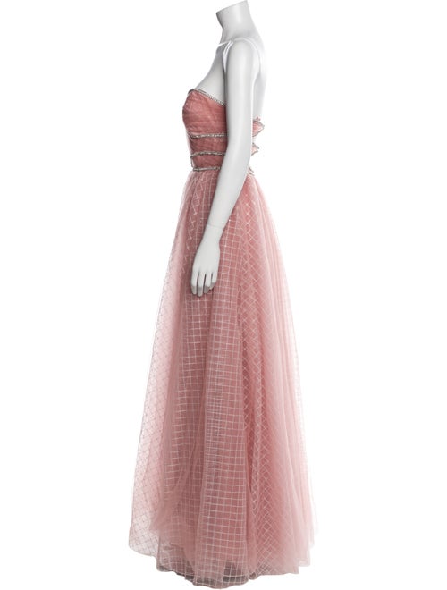 Mac Duggal Strapless Long Dress