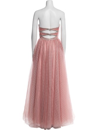 Mac Duggal Strapless Long Dress