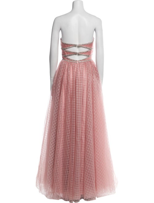 Mac Duggal Strapless Long Dress