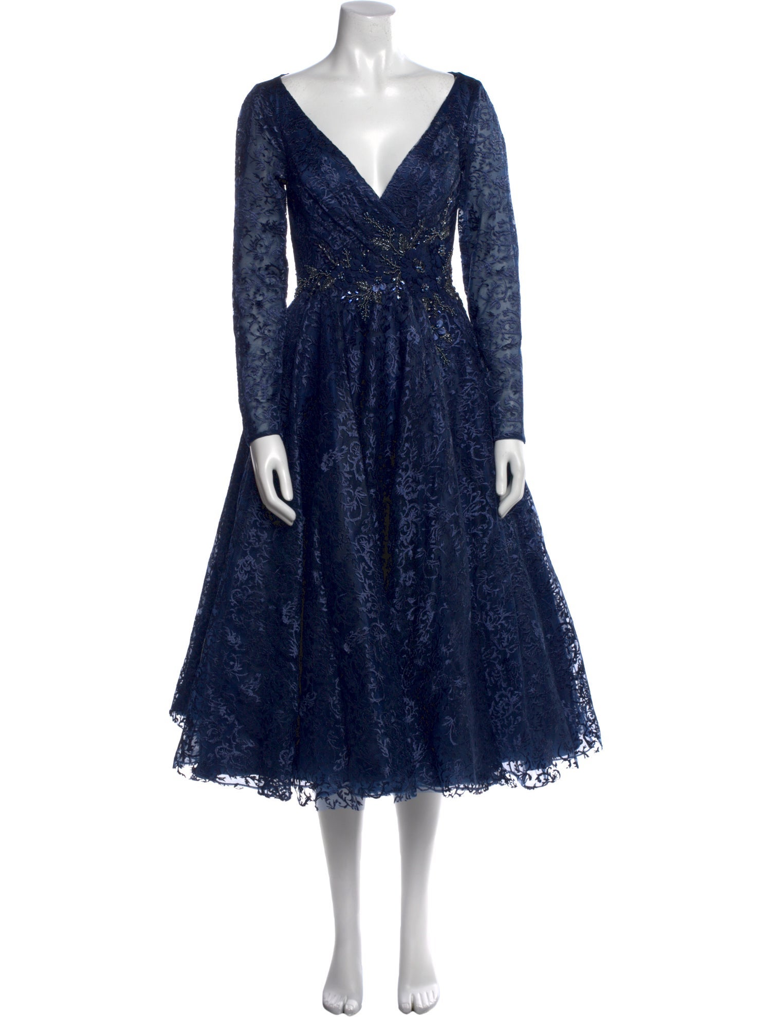 Mac Duggal V-Neck Long Dress w/ Tags