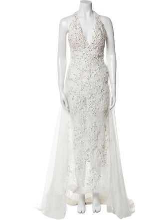 Mac Duggal Halterneck Long Dress