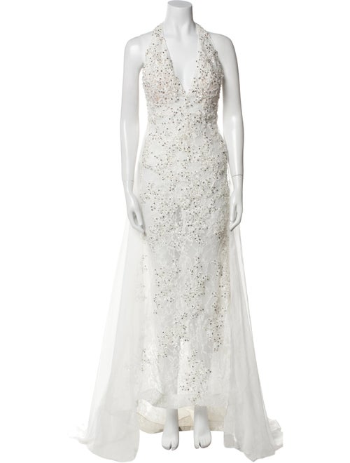 Mac Duggal Halterneck Long Dress