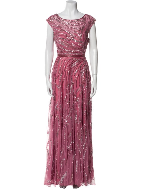 Mac Duggal Printed Long Dress