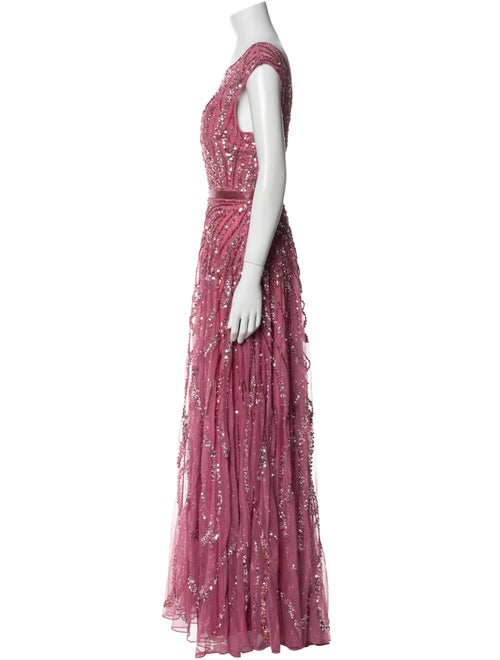 Mac Duggal Printed Long Dress