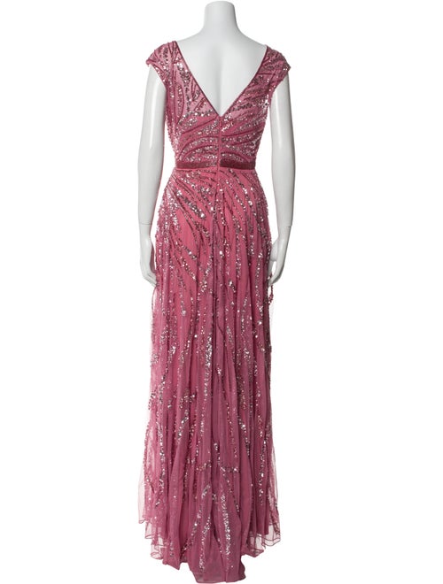 Mac Duggal Printed Long Dress