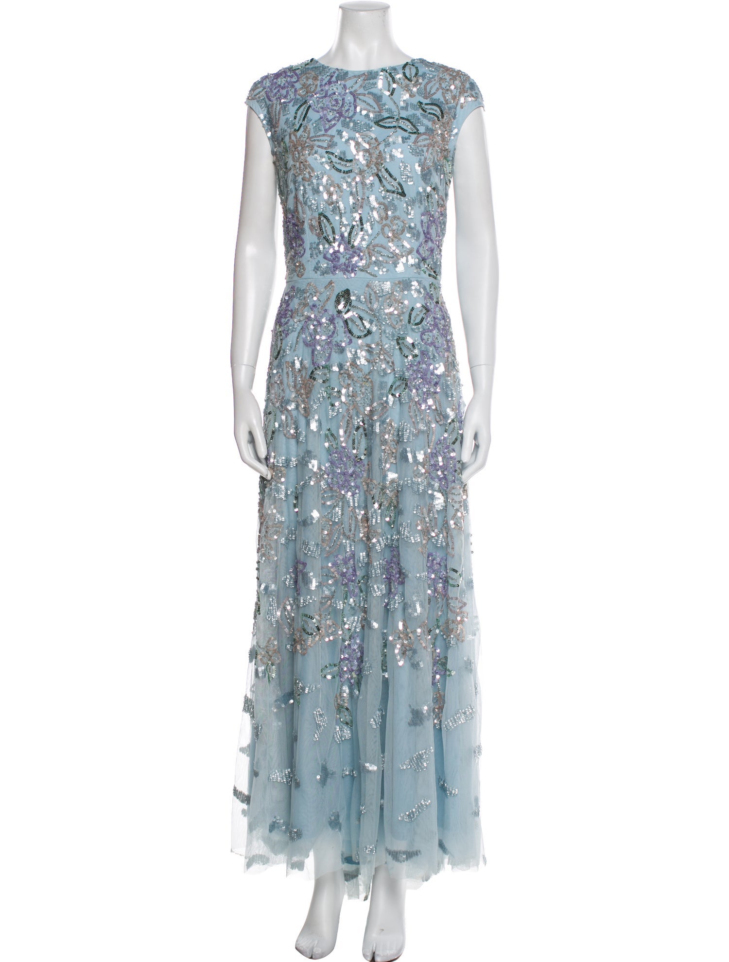 Mac Duggal Printed Long Dress