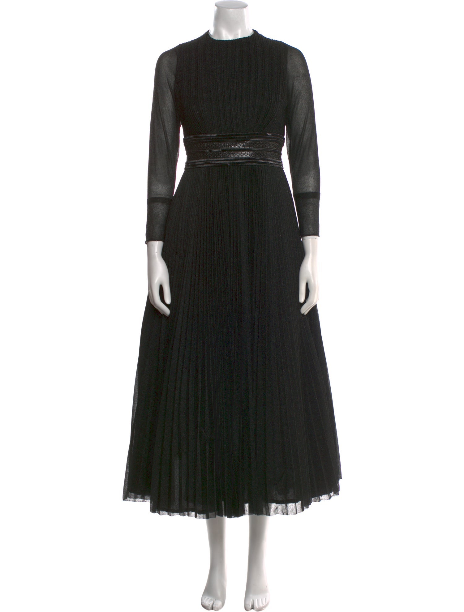 Mac Duggal Mock Neck Long Dress