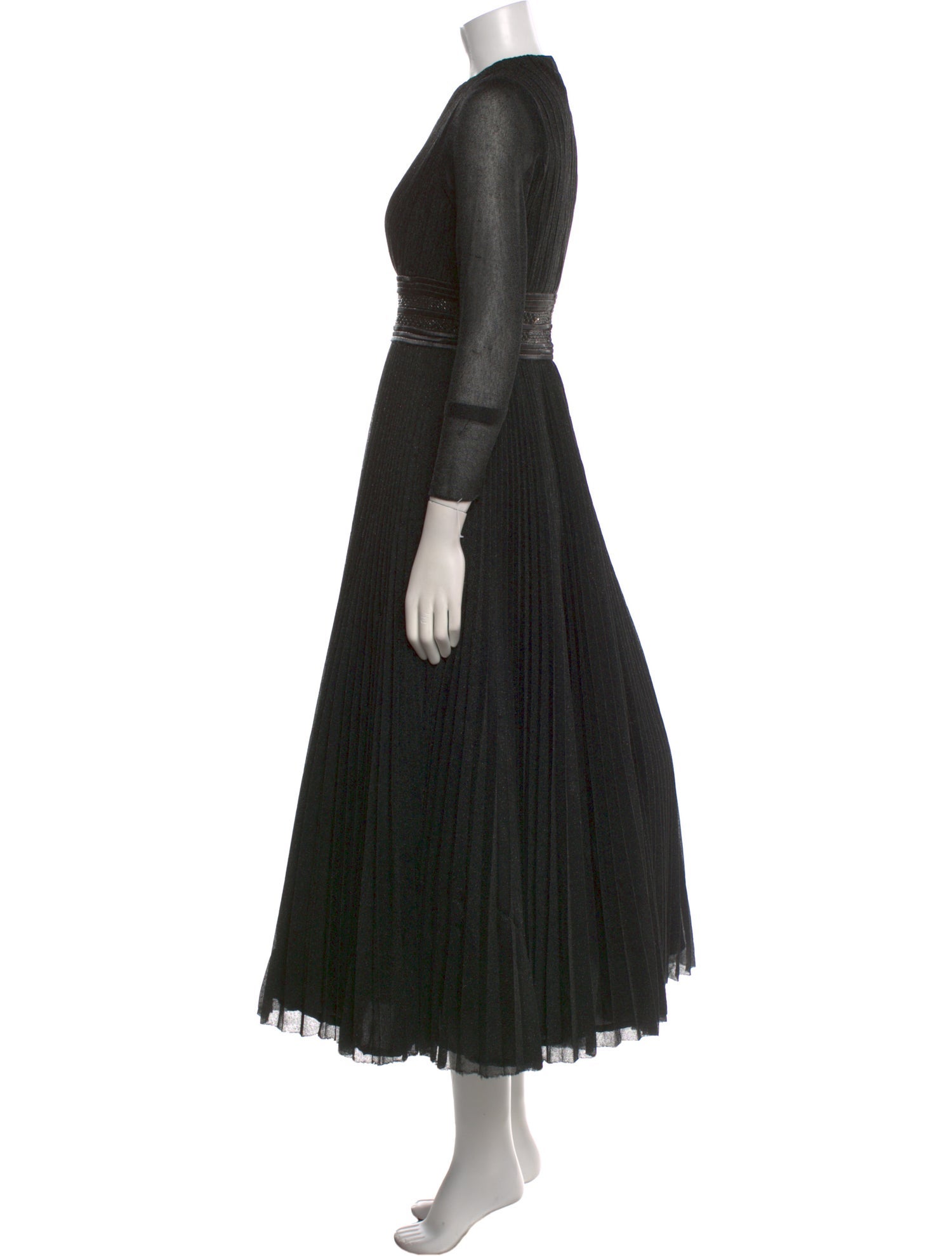 Mac Duggal Mock Neck Long Dress