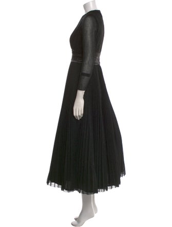 Mac Duggal Mock Neck Long Dress